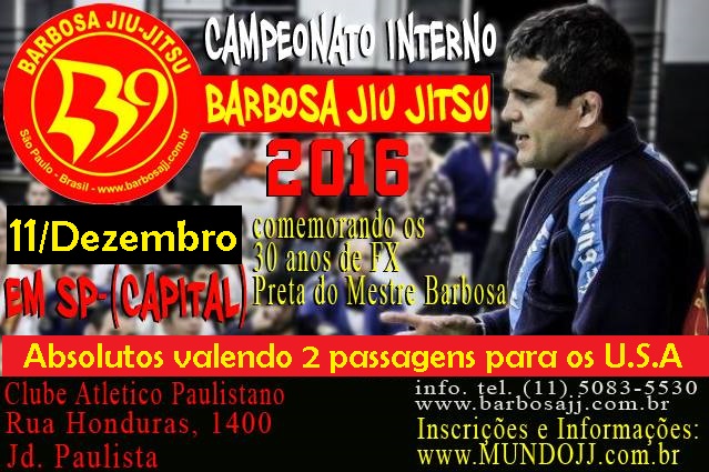 Campeonato Interno Barbosa Jiu Jitsu 2016