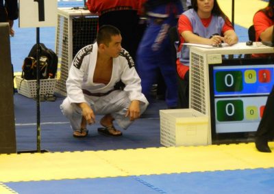 George Egashira se preparando para a primeira luta